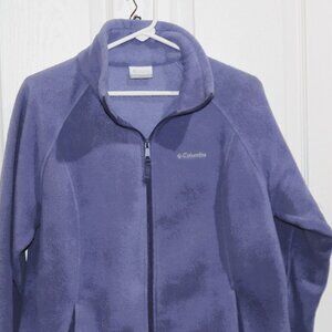 Women's Columbia large purple zip-up fleece.
